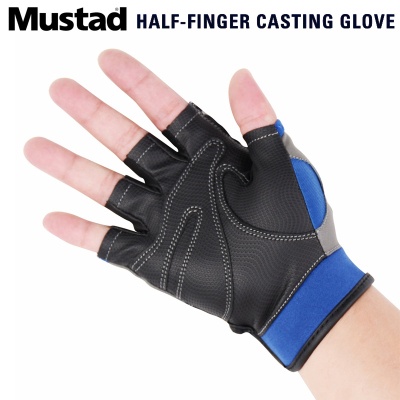 Mustad Half-Finger Casting Gloves GL004