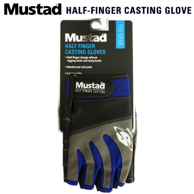 Mustad Half-Finger Casting Gloves GL004