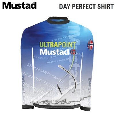 Слънцезащитна блуза Mustad Day Perfect Shirt Tournament Blue MCTS03-BU