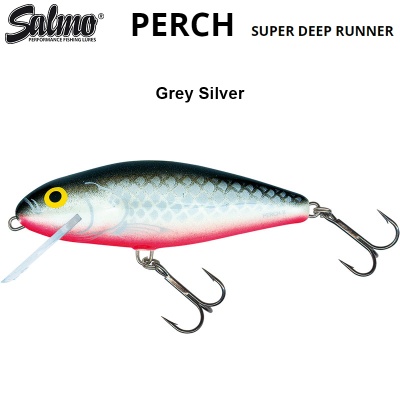 Salmo Perch 14 SDR | GS Grey Silver | Дълбоко газещ воблер