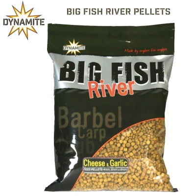 Dynamite Baits Big Fish River Pellets 1.80kg Cheese and Garlic