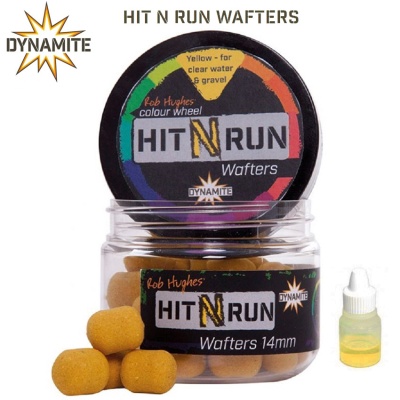 Плуващи топчета Dynamite Baits Hit N Run Wafters 12mm Yellow