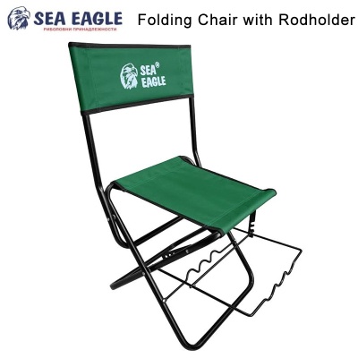 Сгъваем стол с облегалка и стойка за пръчки Sea Eagle