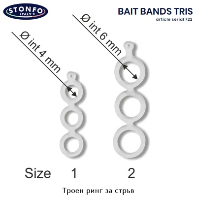 Stonfo Bait Bands Art 722 Triple Hook Baiting