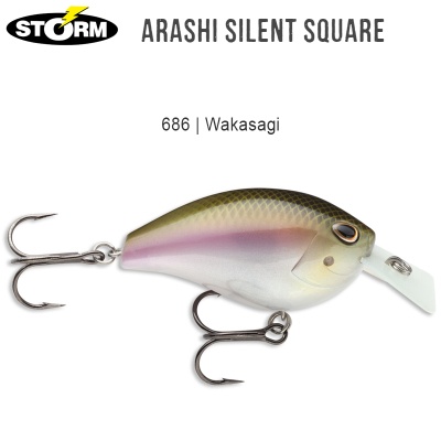 Кранкбейт Storm Arashi Silent Square 5.5cm | ASQS03 | 686 Wakasagi
