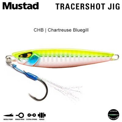 Mustad Tracershot Jig | CHB Chartreuse Bluegill