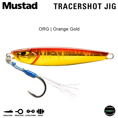 Mustad Tracershot Jig | ORG Orange Gold