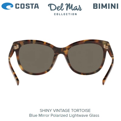 Коста Бимини | Блестящая винтажная черепаха | Голубое зеркало 580G | Очки