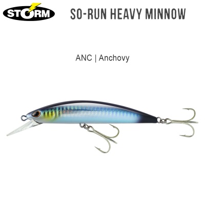 Storm So-Run Heavy Minnow 11cm | ANC Anchovy