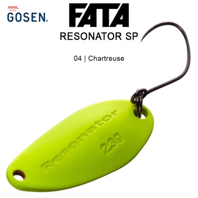 Trout Fishing Spoon Gosen FATA Resonator SP | 04 Chartreuse
