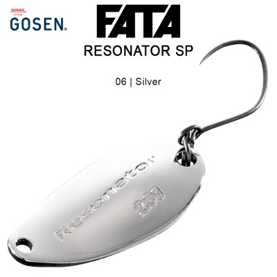 Trout Fishing Spoon Gosen FATA Resonator SP | 06 Silver