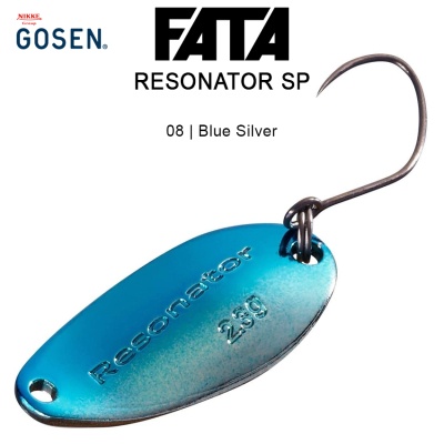Trout Fishing Spoon Gosen FATA Resonator SP | 08 Blue Silver