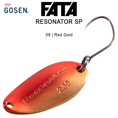 Trout Fishing Spoon Gosen FATA Resonator SP | 09 Red Gold