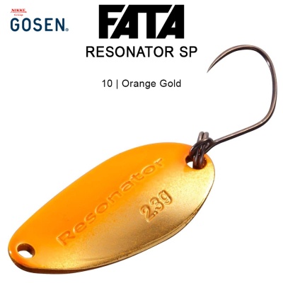 Trout Fishing Spoon Gosen FATA Resonator SP | 10 Orange Gold