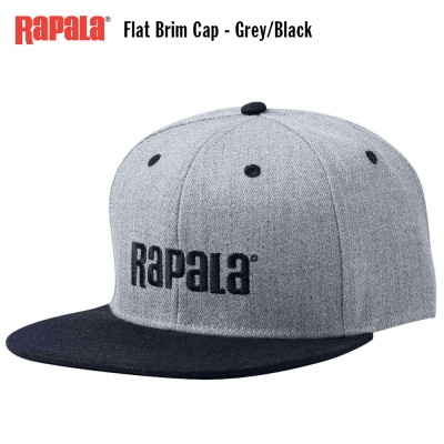 Rapala Flat Brim Cap | Grey Black | APRBCFBGB
