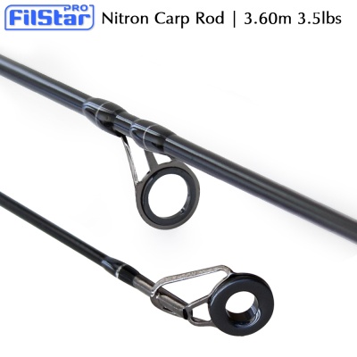 FilStar Nitron Carp Rod | 3.90m 3.5lbs | Guides