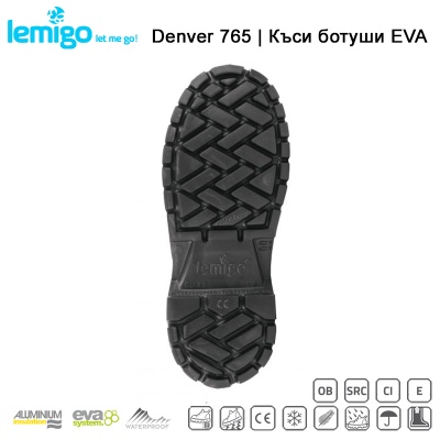 Lemigo Denver 765 | EVA Short Wellington Boots | Slip resistant outsole