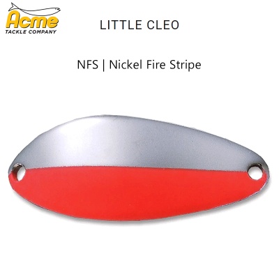 Acme Little Cleo Spinning Spoon | Color GFS | Gold  Fire Stripe