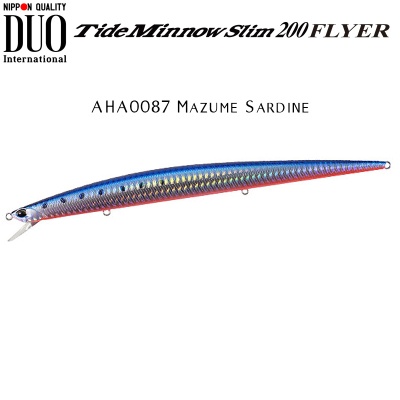 DUO Tide Minnow Slim 200 FLYER | AHA0087 Mazume Sardine