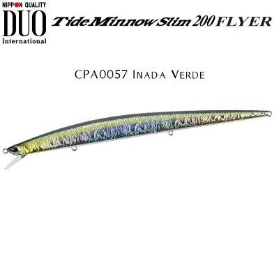 DUO Tide Minnow Slim 200 FLYER | CPA0057 Inada VerdeCPA0057 Inada Verde