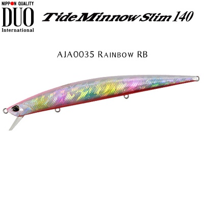 DUO Tide Minnow Slim 140 | AJA0035 Rainbow RB