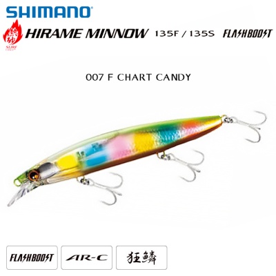 Shimano Hirame Minnow 135F Flash Boost