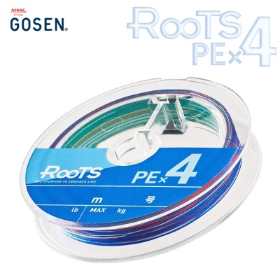Плетено влакно Gosen ROOTS PE X4 200m | Многоцветно