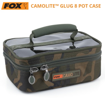 Чанта с кутии за стръв Fox Camolite Glug 8 Pot Case | CLU310