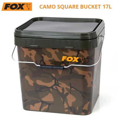 Квадратна кофа за стръв Fox Camo Square Bucket 17L | CBT007