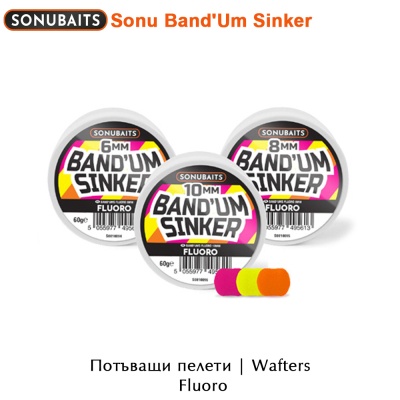 Fluoro 10mm | SonuBaits Band'Um Sinker | Wafters