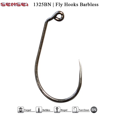 Sensei F1325BN| Куки за мухарски риболов | Fly Hook Barbless| Nymphs flies | AkvaSport.com