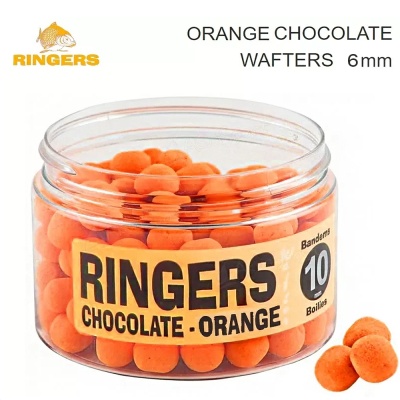 Wafters 6mm | PRNG36 | Orange |  Ringers Chocolate