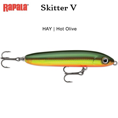 Rapala Skitter V Hot Olive 10 cm | AkvaSport.com