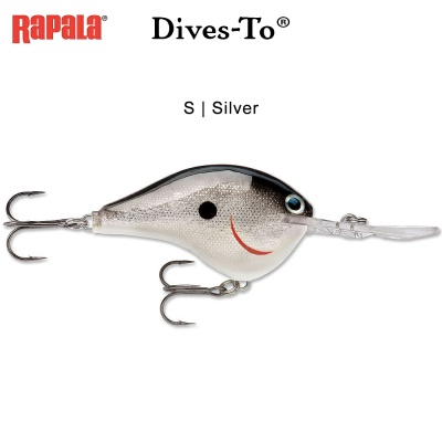 Воблер Silver | DT10 - S | Rapala Dives-To | AkvaSport.com