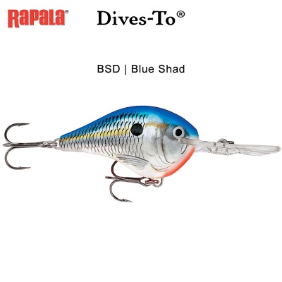 Воблер Blue Shad | DT14 - BSD | Rapala Dives-To 7cm | AkvaSport.com