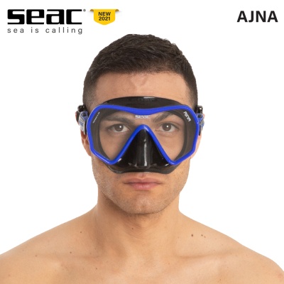 Seac Sub Ajna | Frameless Diving Mask | New 2021 | Blue Frame