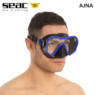 Безрамкова маска за гмуркане Seac Sub Ajna Blue | Ново 2021 | Синя рамка