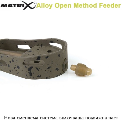 Features new interchangeable system | Matrix Alloy Open Method Feeder | Size, Weight 15 - 45g | AkvaSport.com 