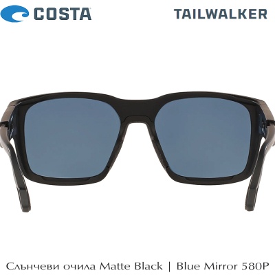 очки Costa Tailwalker | матовый черный | Голубое зеркало 580P