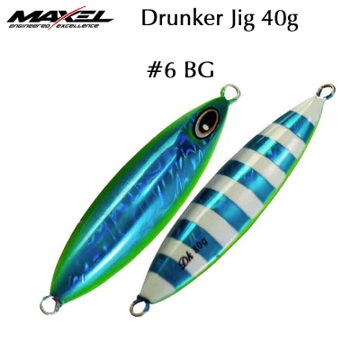 Pilker | Maxel Drunker Jig 40g #6 BG