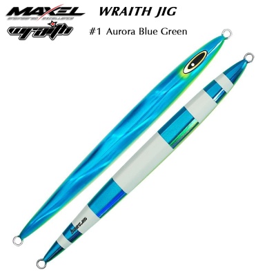 Maxel Wraith Jig 400g | #1 Aurora Blue Green