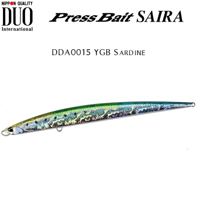 DUO Press Bait Saira 175 | DDA0015 YGB Sardine