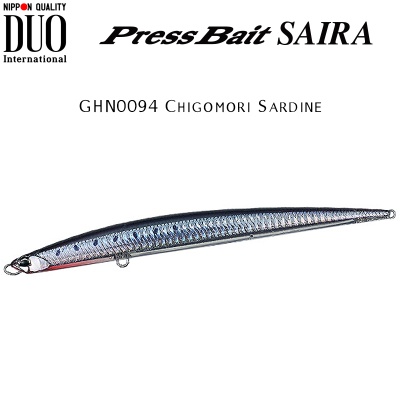 DUO Press Bait Saira 175 | GHN0094 Chigomori Sardine