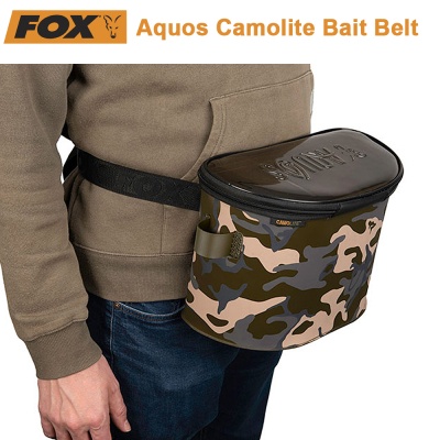 Чанта за захранка | Закрепване за кръста | Fox Aquos Camolite Bait Belt | AkvaSport.com
