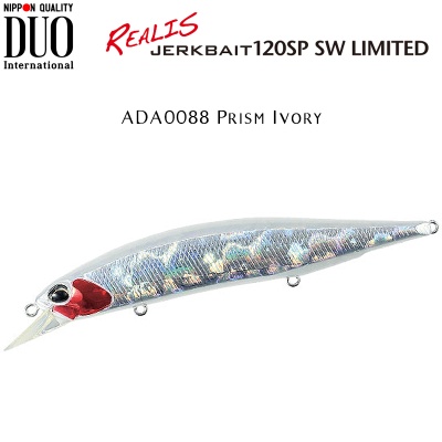DUO Realis Jerkbait 120SP SW Limited | ADA0088 Prism Ivory