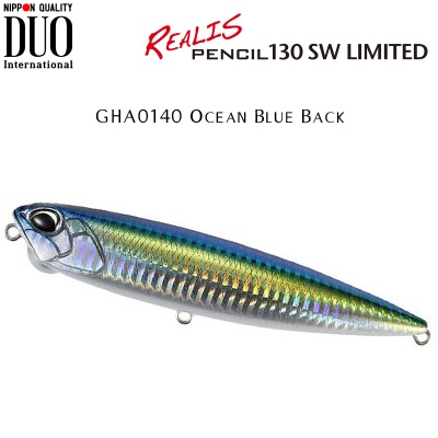DUO Realis Pencil 130 SW Limited | GHA0140 Ocean Blue Back
