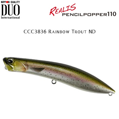 DUO Realis Pencilpopper 110 | CCC3836 Rainbow Trout ND