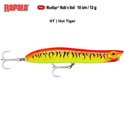 Rapala MaxRap Walk'n Roll 10cm | HT | Hot Tiger