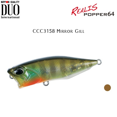 DUO Realis Popper 64 | CCC3158 Mirror Gill