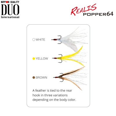 DUO Realis Popper 64 | Feather color